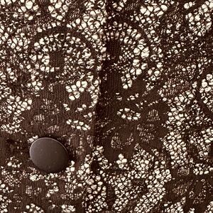 Banana Republic Black and Cream Lace Detail